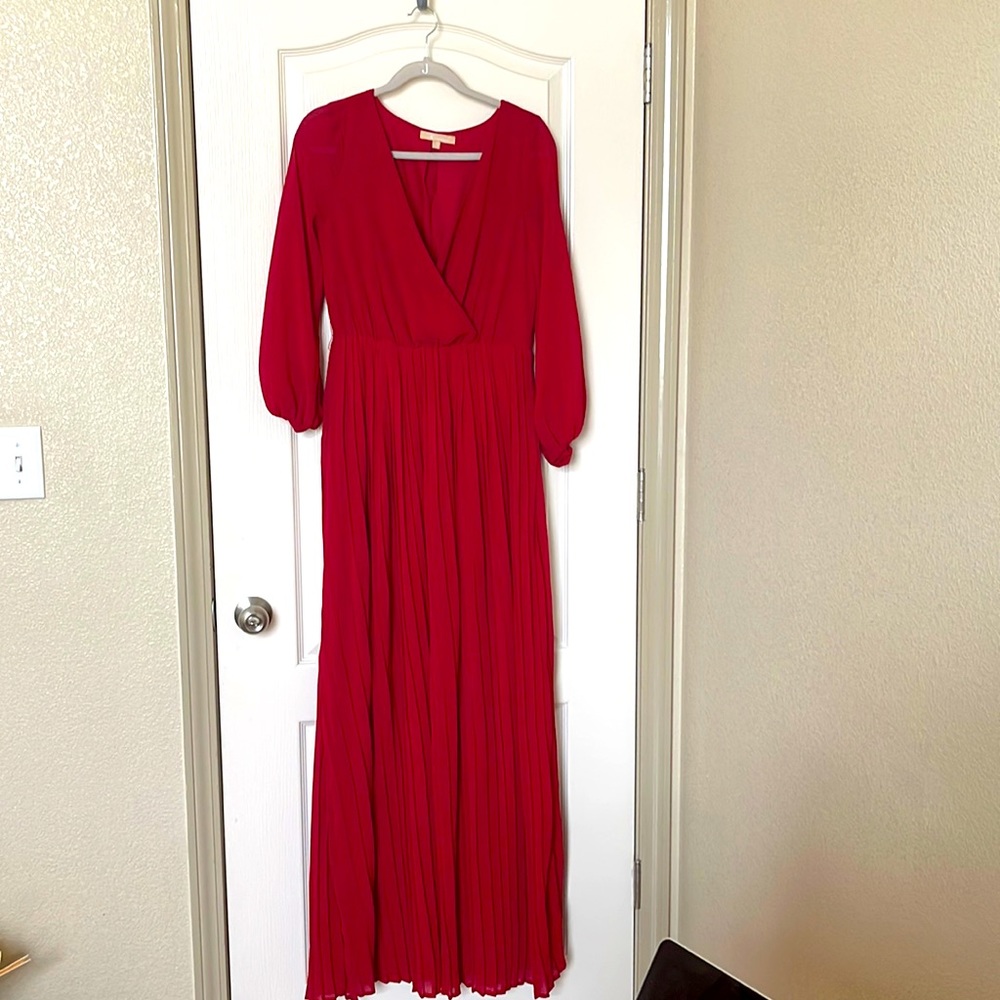 Maxi dress, red, medium
